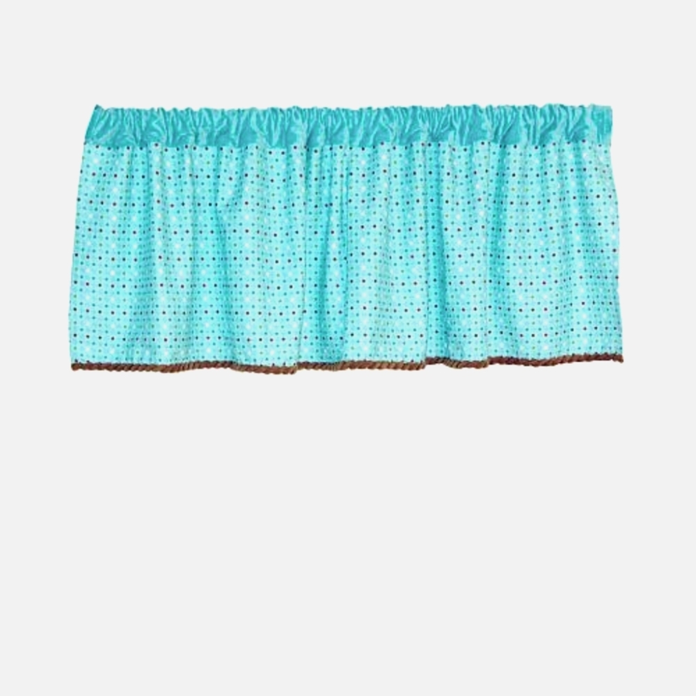 Spotty Owls Window Valance 60ix15
